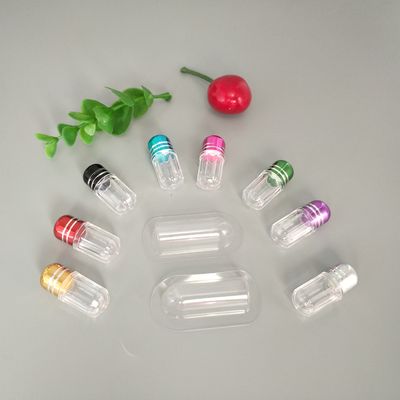 प्लास्टिक ब्लिस्टर सिंगल पिल कंटेनर 3ml ISO9001 मेटल कैप