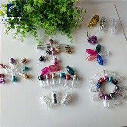 ISO9001 छोटे प्लास्टिक की गोली कंटेनर 2ml सिंगल कैप्सूल