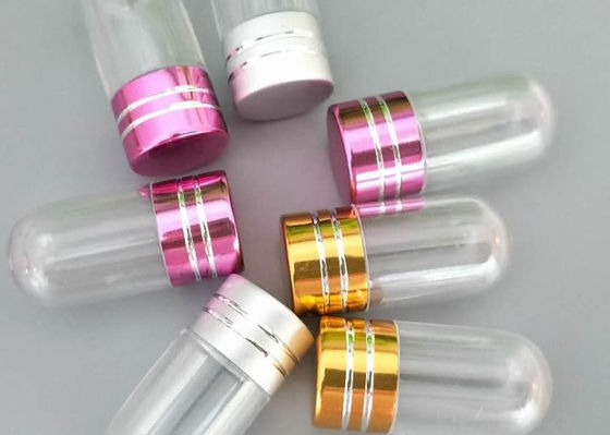 धातु कैप के साथ ISO9001 स्पष्ट गोली की बोतलें 2ml सिंगल कैप्सूल